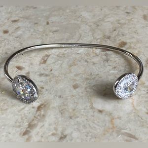Henri Bendel Silver Plated Cubic Zirconia Bracelet